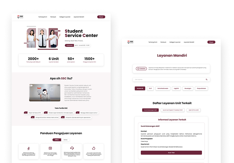 SSC (Student Service Center) Website